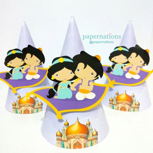 Aladdin & Jasmine Cone Hats